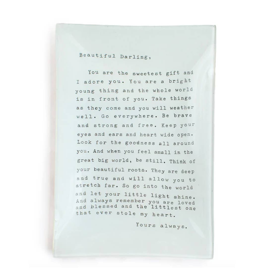 Sugarboo Letter For Sophie Large Rectangle Decoupage Plate