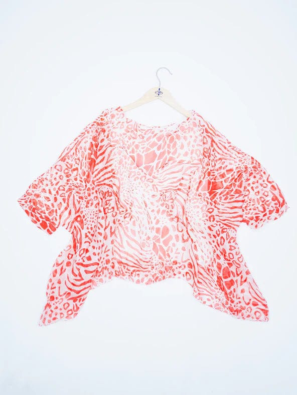 Oro Bonito Oro Bonito Animal Print Silk Dolman Top - Little Miss Muffin Children & Home