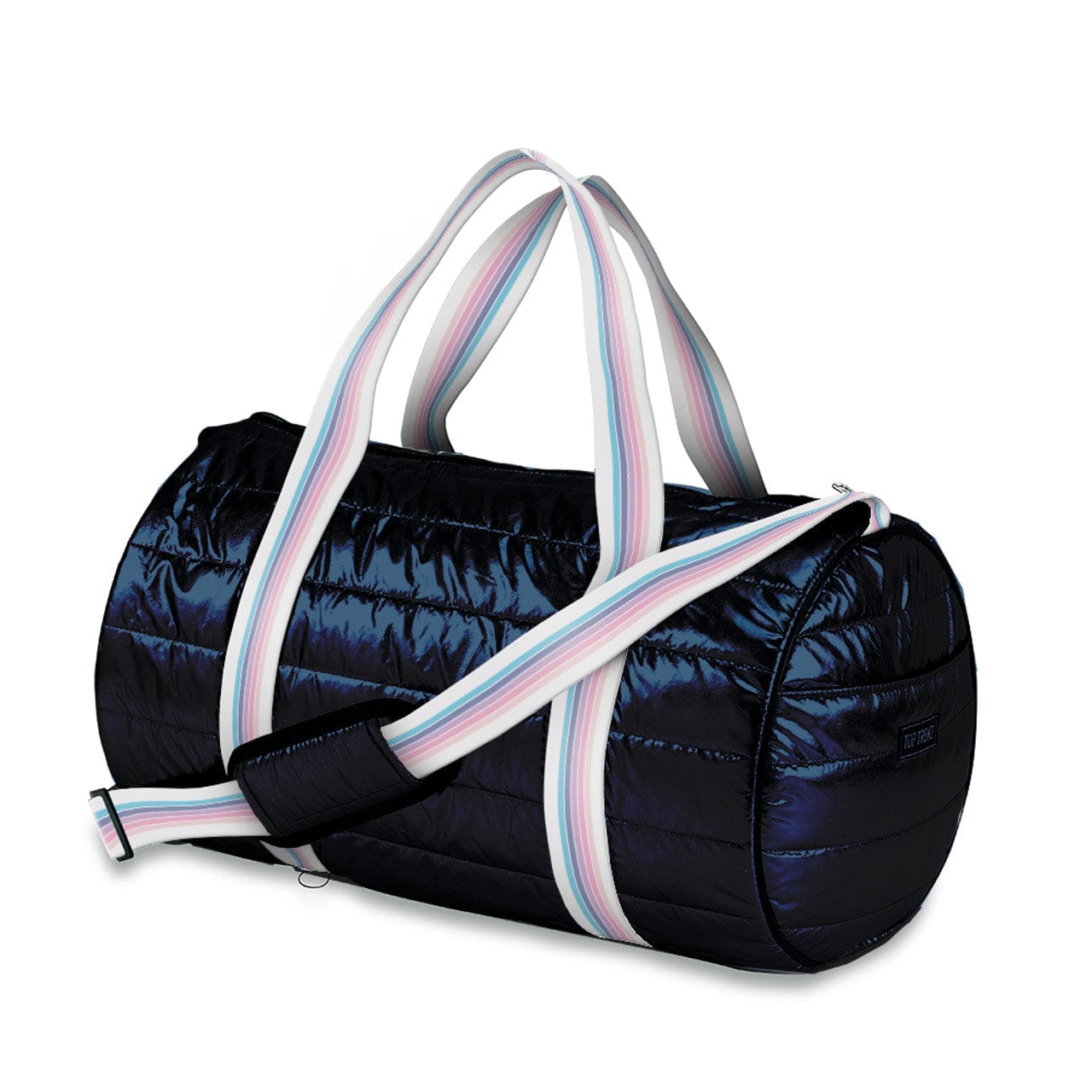 Top Trenz Top Trenz Navy Puffer Duffle with Sunrise Straps - Little Miss Muffin Children & Home