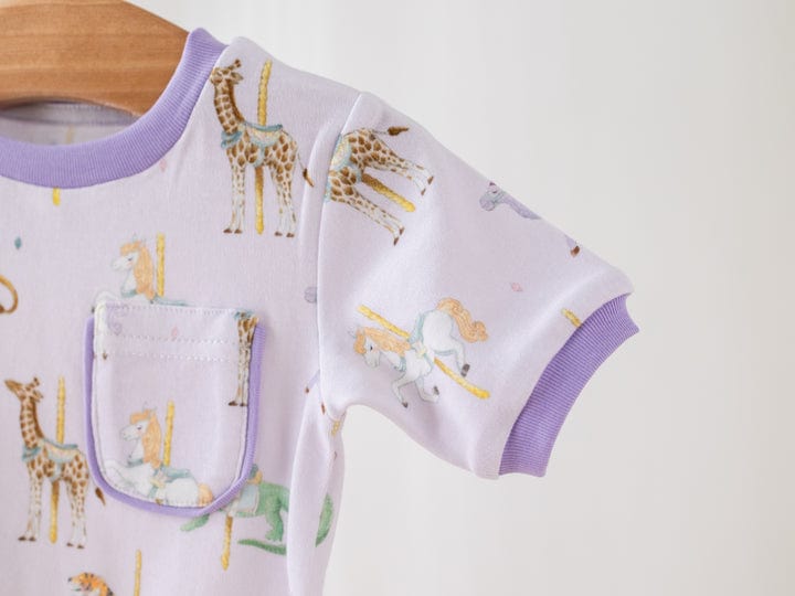 Nola Tawk Nola Tawk 'Round and 'Round We Go Organic Cotton Pajama Set - Little Miss Muffin Children & Home