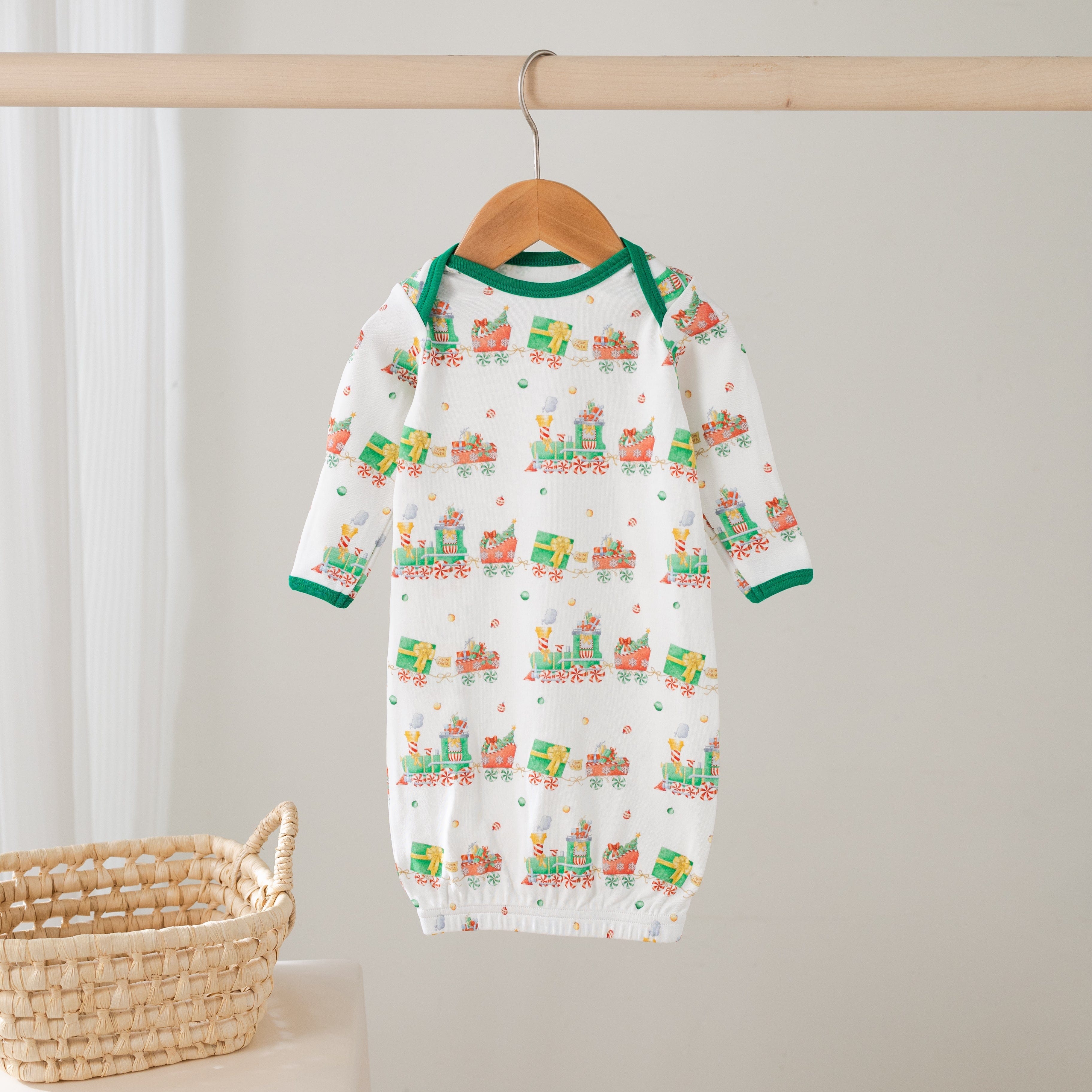 Nola Tawk Nola Tawk Santa's Sweet Express Organic Cotton Pajamas - Little Miss Muffin Children & Home