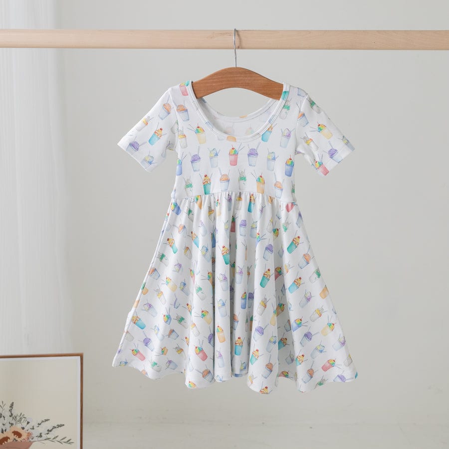 Nola Tawk Nola Tawk Snoballs Organic Cotton Twirl Dress - Little Miss Muffin Children & Home
