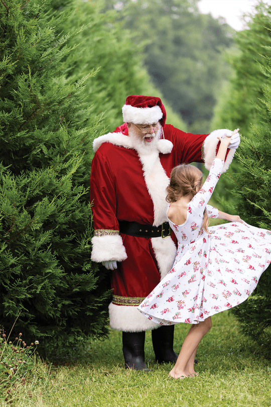 Nola Tawk Nola Tawk Santa Claus Is Coming to Town Cotton Twirl Dress - Little Miss Muffin Children & Home