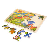 Melissa & Doug Melissa & Doug Dinosaur Wooden Jigsaw Puzzle - 24 Pieces - Little Miss Muffin Children & Home