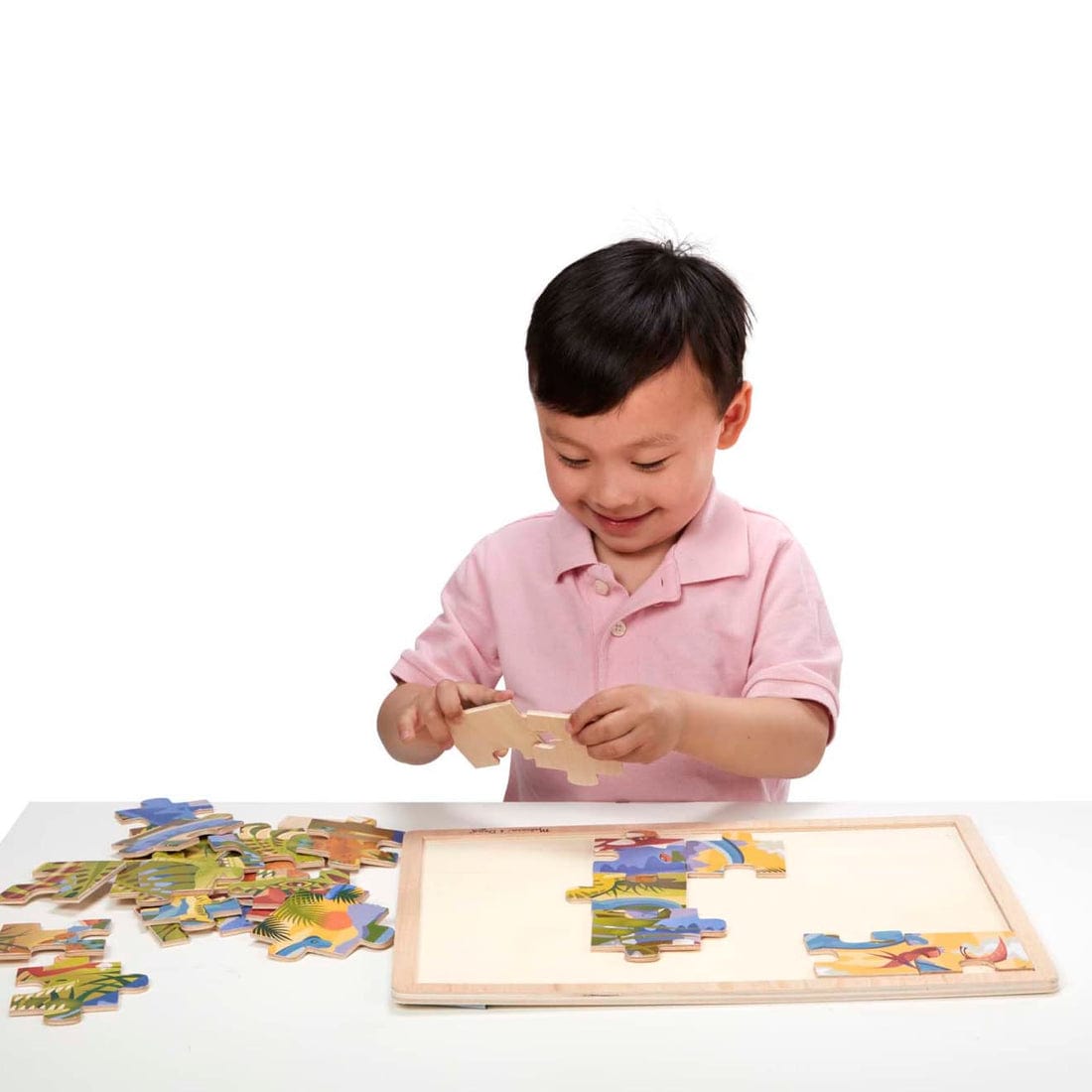 Melissa & Doug Melissa & Doug Dinosaur Wooden Jigsaw Puzzle - 24 Pieces - Little Miss Muffin Children & Home