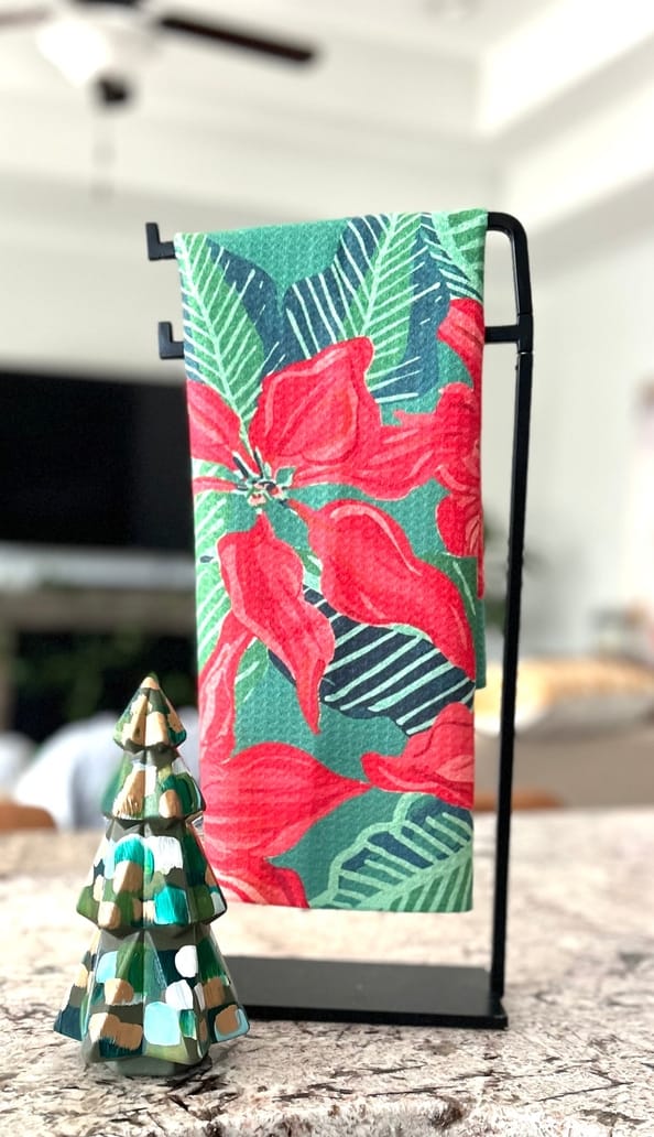 Classic Poinsettia Towel