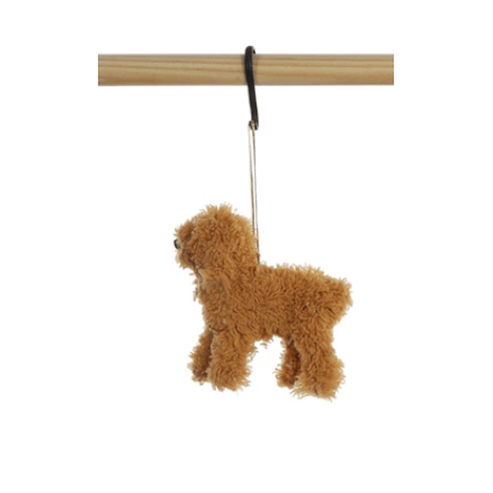 Furry Poodle Ornament, 4 Available Colors, Sold Individually