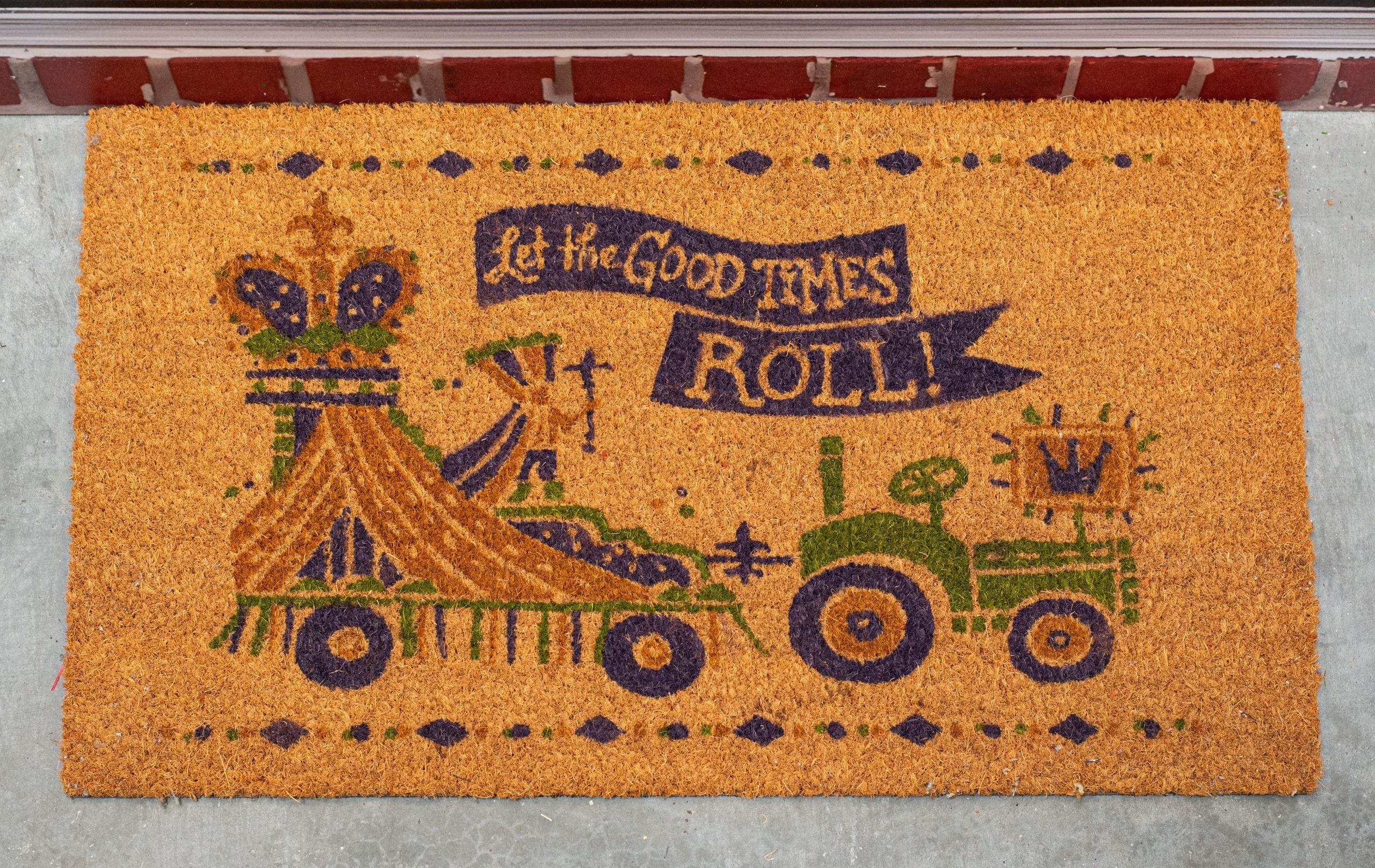 The Parish Line The Parish Line Let the Good Times Roll Door Mat - Little Miss Muffin Children & Home