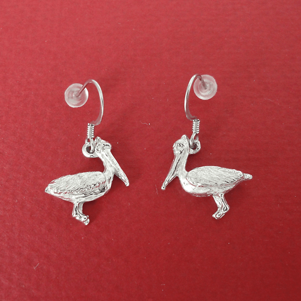 Pewter Graphics Pewter Graphics Pelican Tiny Earrings - Little Miss Muffin Children & Home