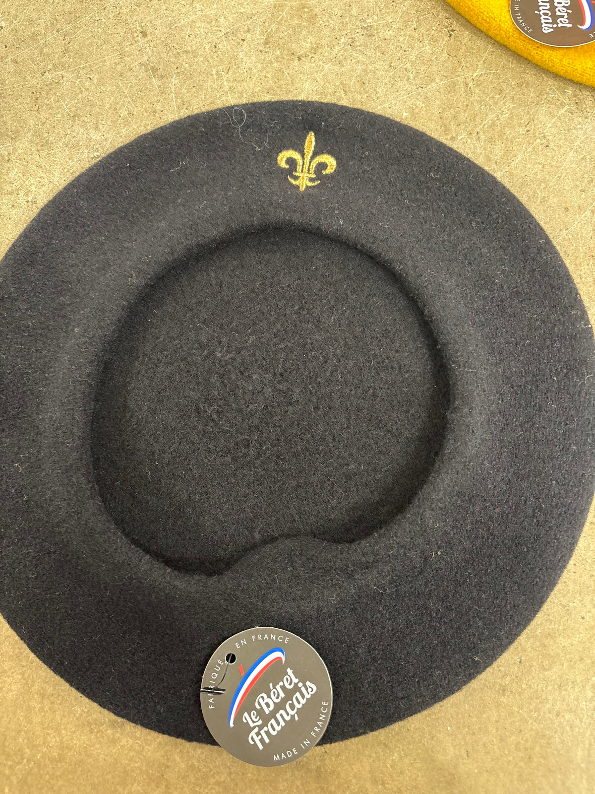 Beret with Fleur de Lis, 2 Available Colors