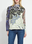 Seraphina Mock Neck Blouse in Antique Garden