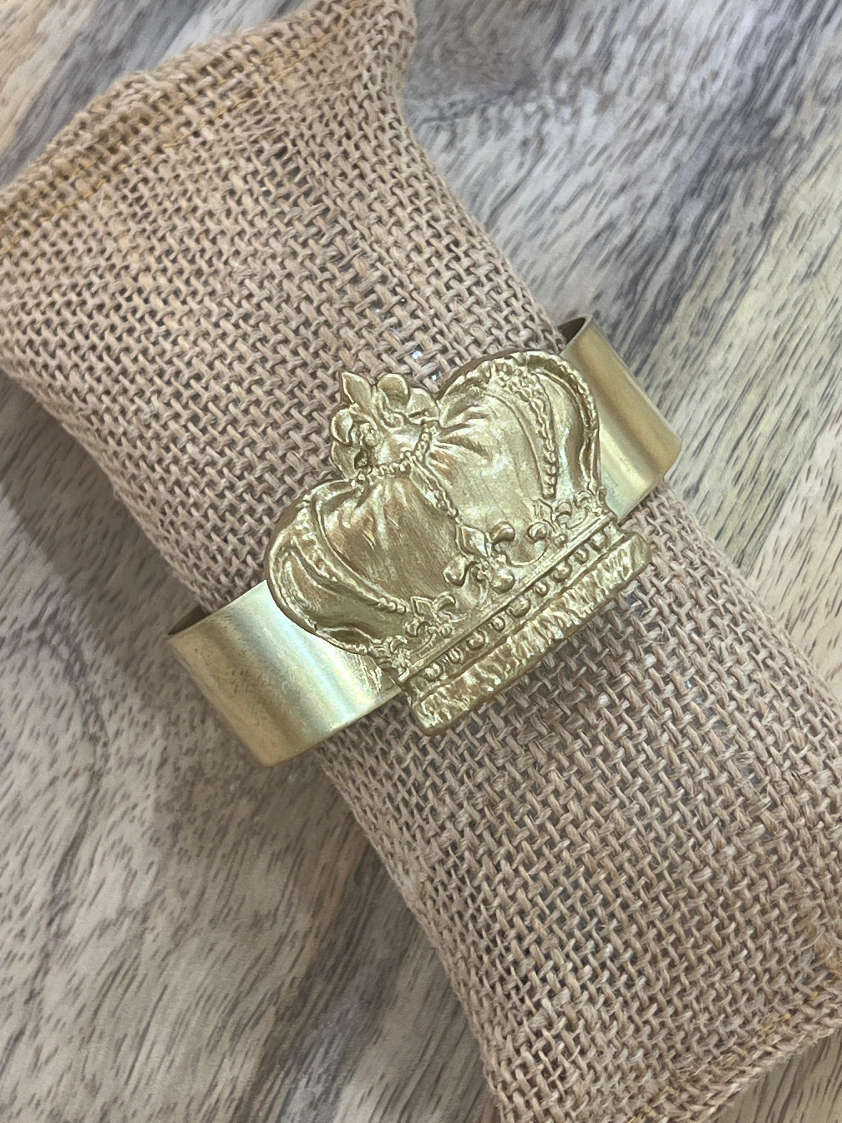 Carol Cassisa Carol Cassisa Couronne Medium Brass Cuff - Little Miss Muffin Children & Home