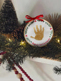 Child To Cherish A Stitch in Time Handprint Ornament