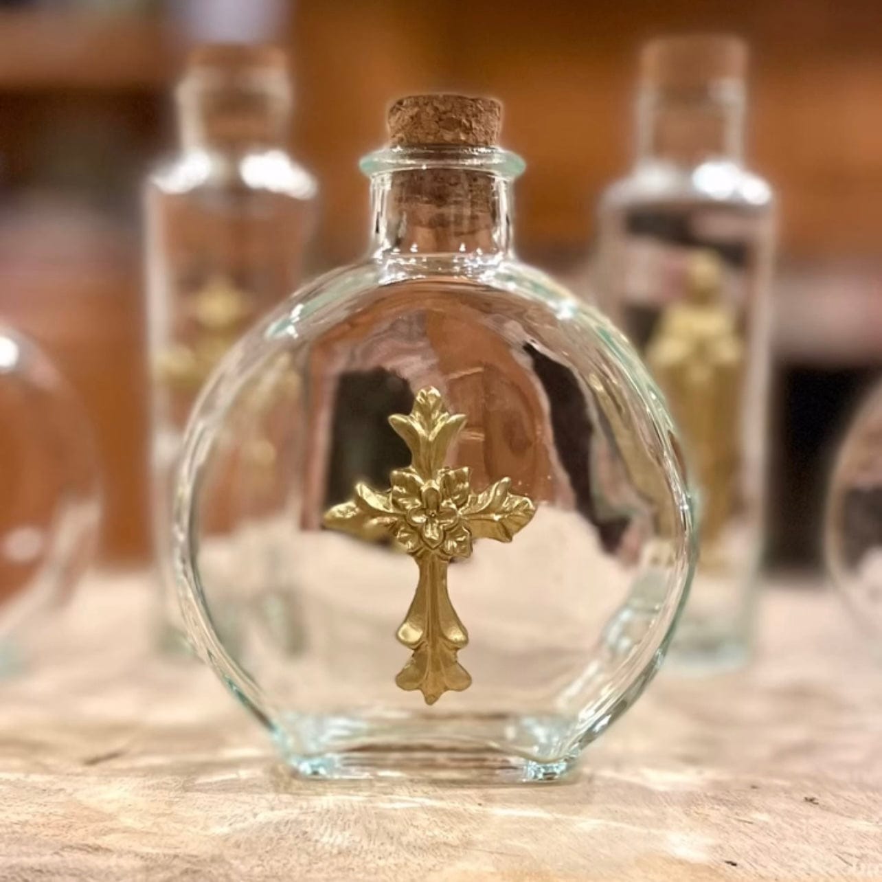 Carol Cassisa Round Holy Water Bottle - Little Miss Muffin Children & Home