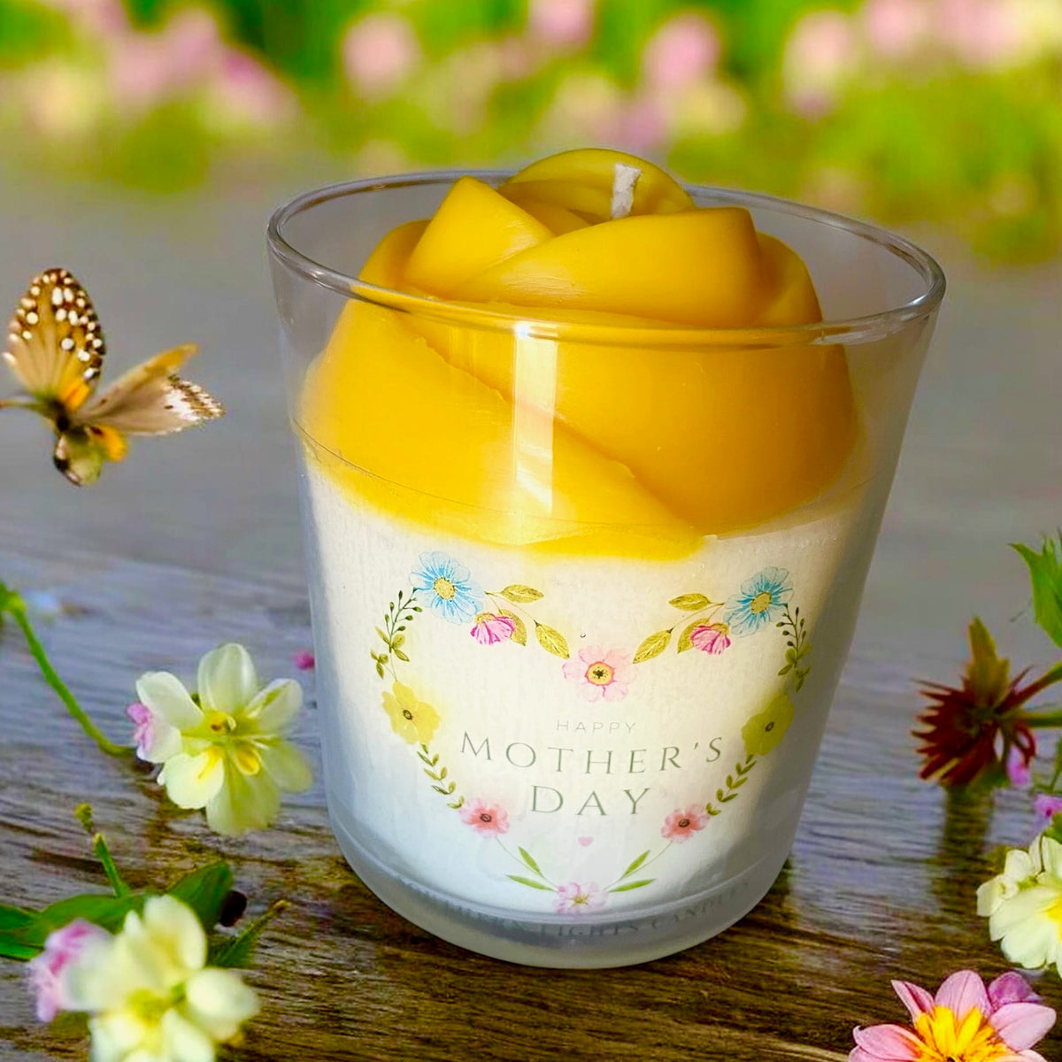 Yellow Rose Mother's Day Garden District Candle