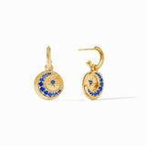 Julie Vos Luna 4-in-1 Charm Earring, Sapphire Blue