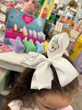 Heidi Davis Heidi Davis Bunny Hand Painted Bow Double Glitter - Little Miss Muffin Children & Home