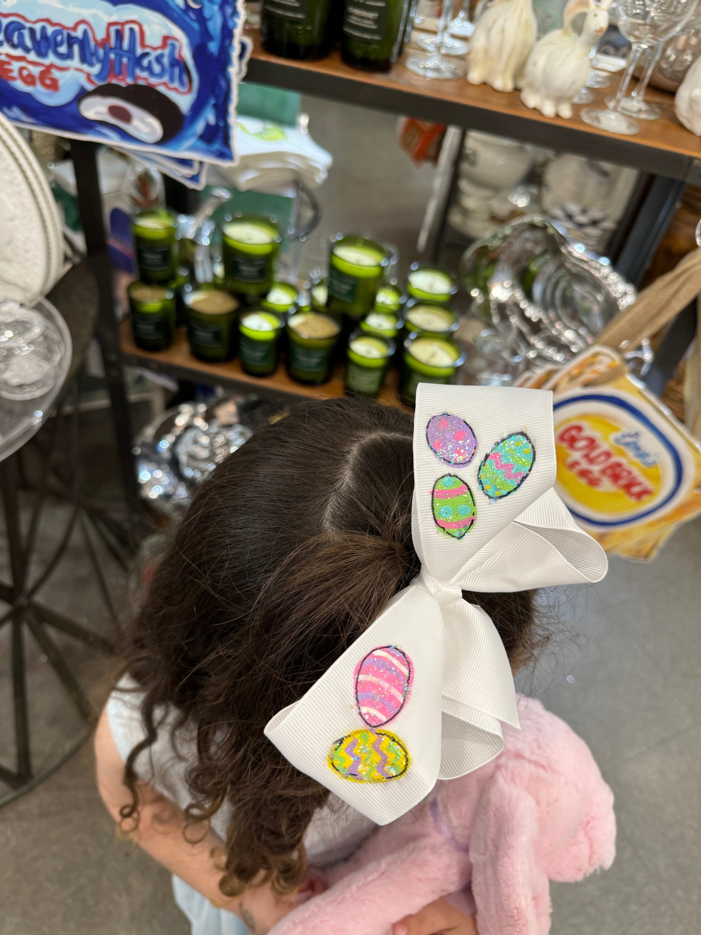 Heidi Davis Heidi Davis Easter Eggs Hand Painted Bow Double Glitter - Little Miss Muffin Children & Home