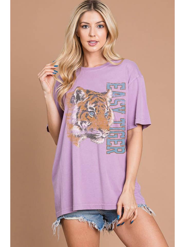 Easy Tiger Vintage Graphic Short Sleeve Premium Washed Tee