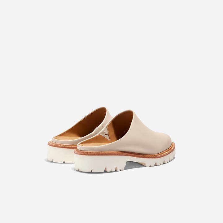 slip on mule shoe with thick sole