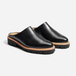 black mule slip on women