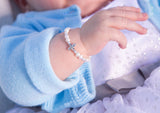 Cherished Moments Cherished Moments Freshwater Pearl Cross Baptism Bracelet - Little Miss Muffin Children & Home