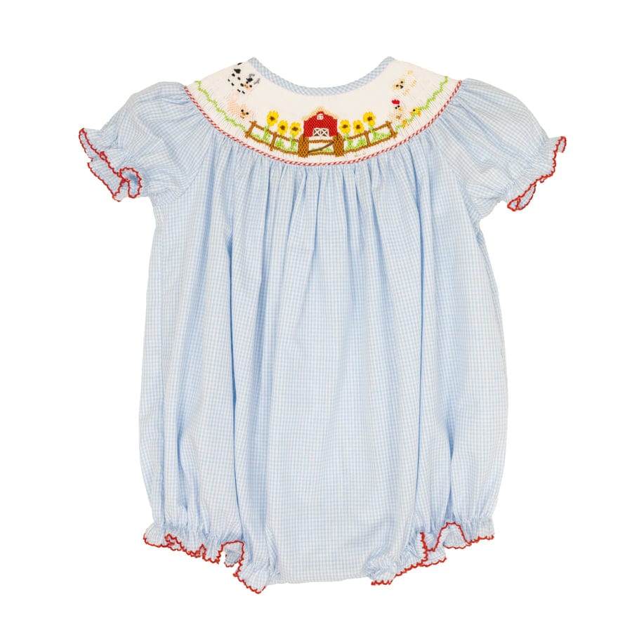 Emmie Farm Smocked Bishop Bubble
