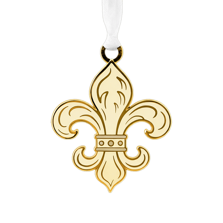 Classic Fleur de Lis Enamel Ornament