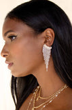 Angel Fringe Crystal Earrings