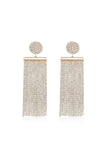 All the Movement Crystal Fringe Earrings