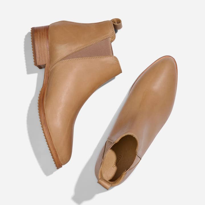 low top boot in brown