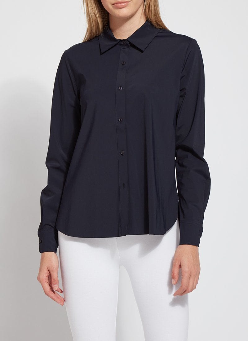 Lysse Lysse Connie Button Down in True Navy - Little Miss Muffin Children & Home