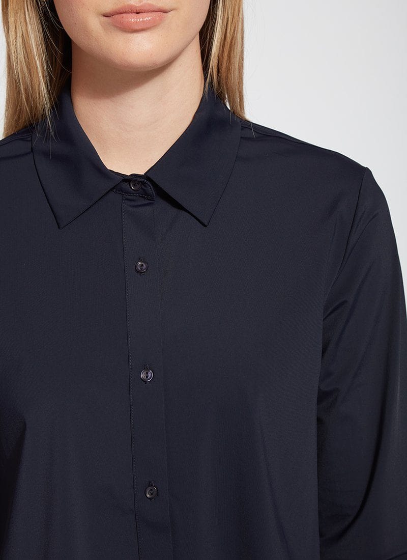 Lysse Lysse Connie Button Down in True Navy - Little Miss Muffin Children & Home
