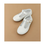 L'Amour Eleanor T-Strap Flat in Pearl