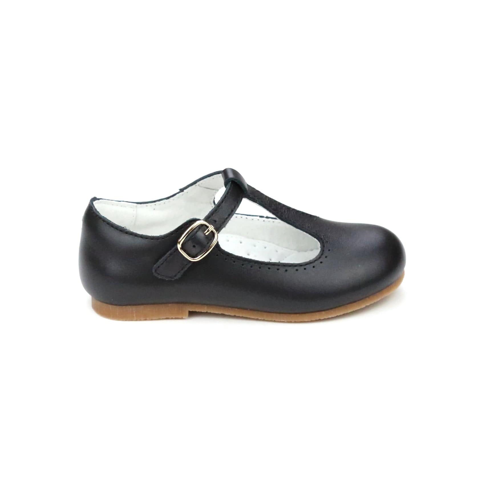 L'Amour Shoes L'Amour Eleanor T-Strap Flat in Black - Little Miss Muffin Children & Home