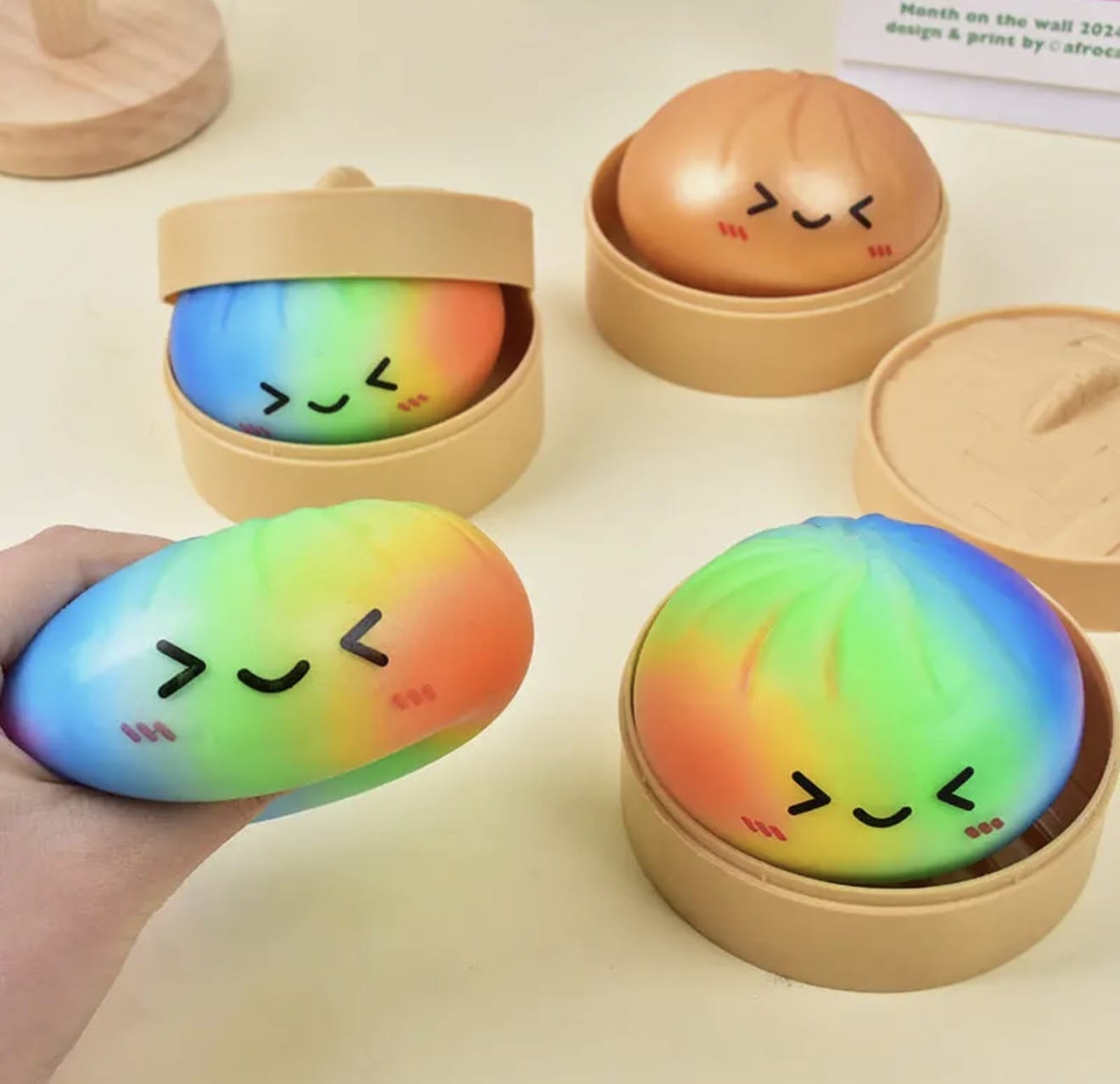 Assorted Mystery Squishy Dumpling Stress Relief Toy
