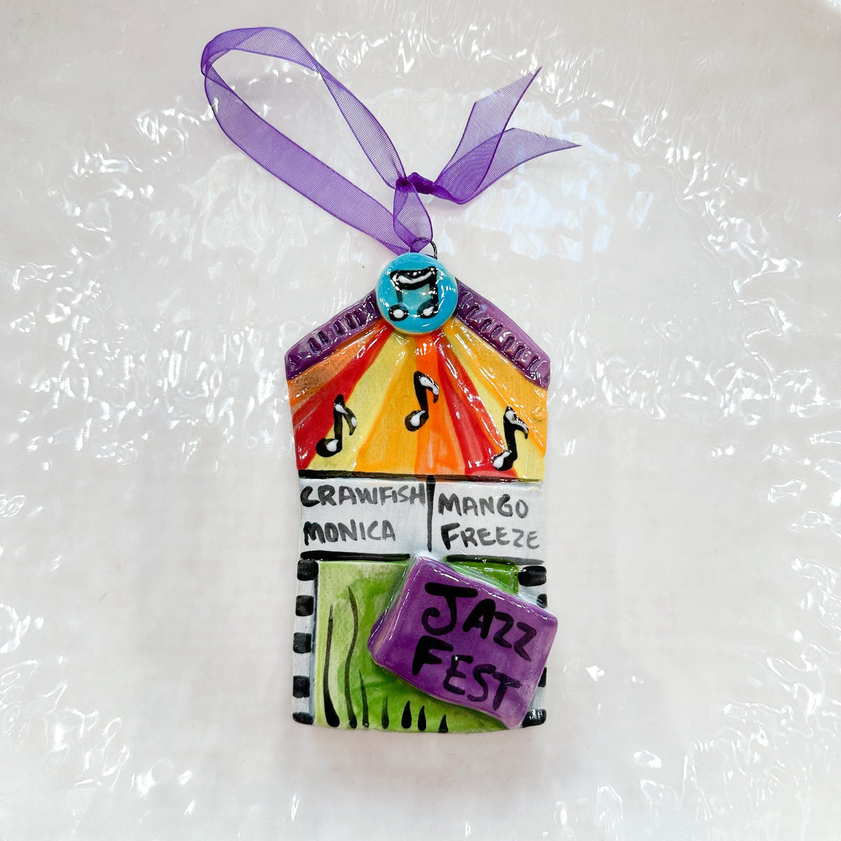 Katie Baldwin Originals Jazz Fest Music & Food Ornament - Little Miss Muffin Children & Home