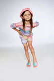 DEUX PAR DEUX Deux Par Deux French Terry Rainbow Stripe Sweatshirt - Little Miss Muffin Children & Home