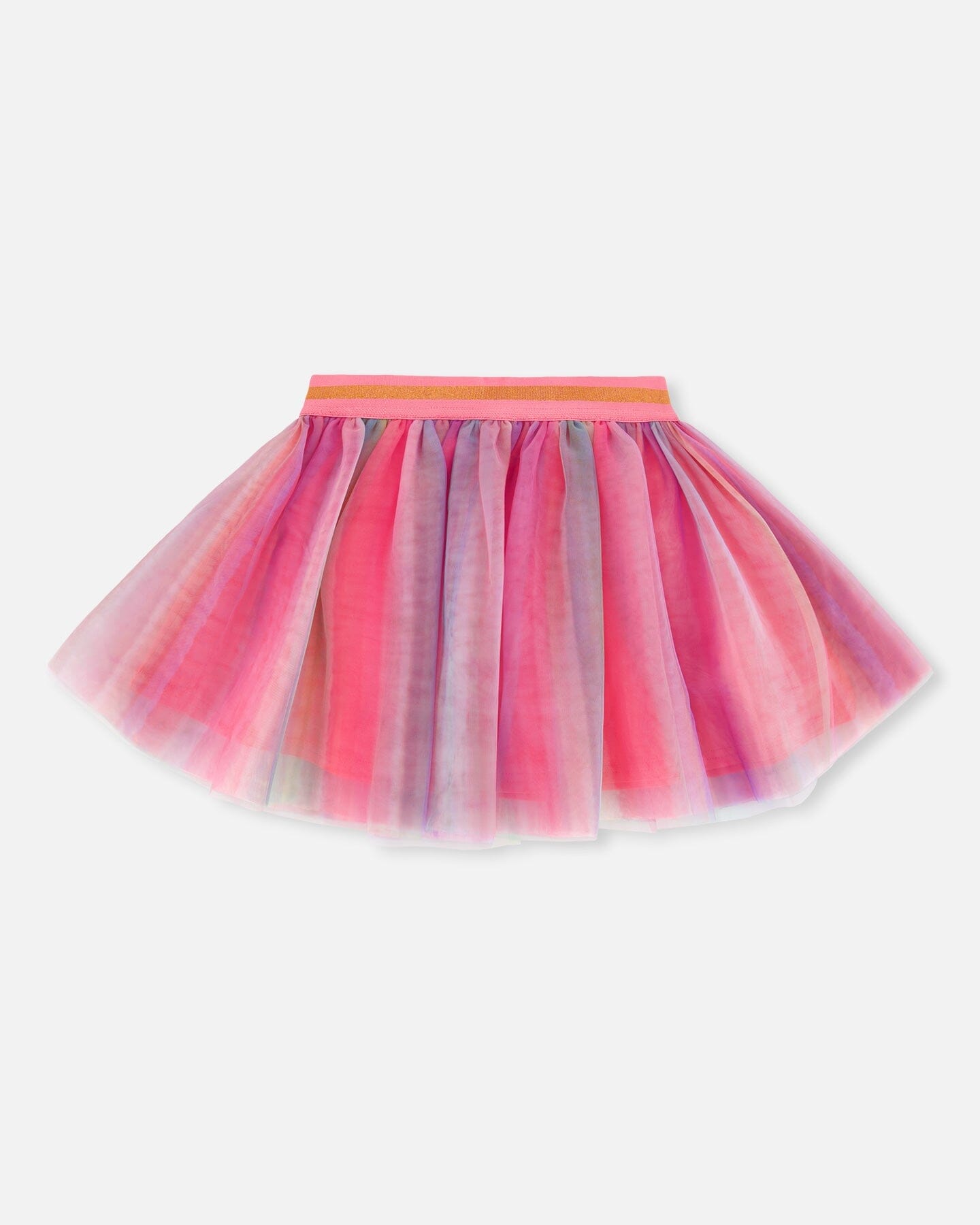 DEUX PAR DEUX Deux Par Deux Tulle Skirt Rainbow Stripe - Little Miss Muffin Children & Home