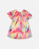 DEUX PAR DEUX Deux Par Deux Pleated Rainbow Dress in Chiffon - Little Miss Muffin Children & Home