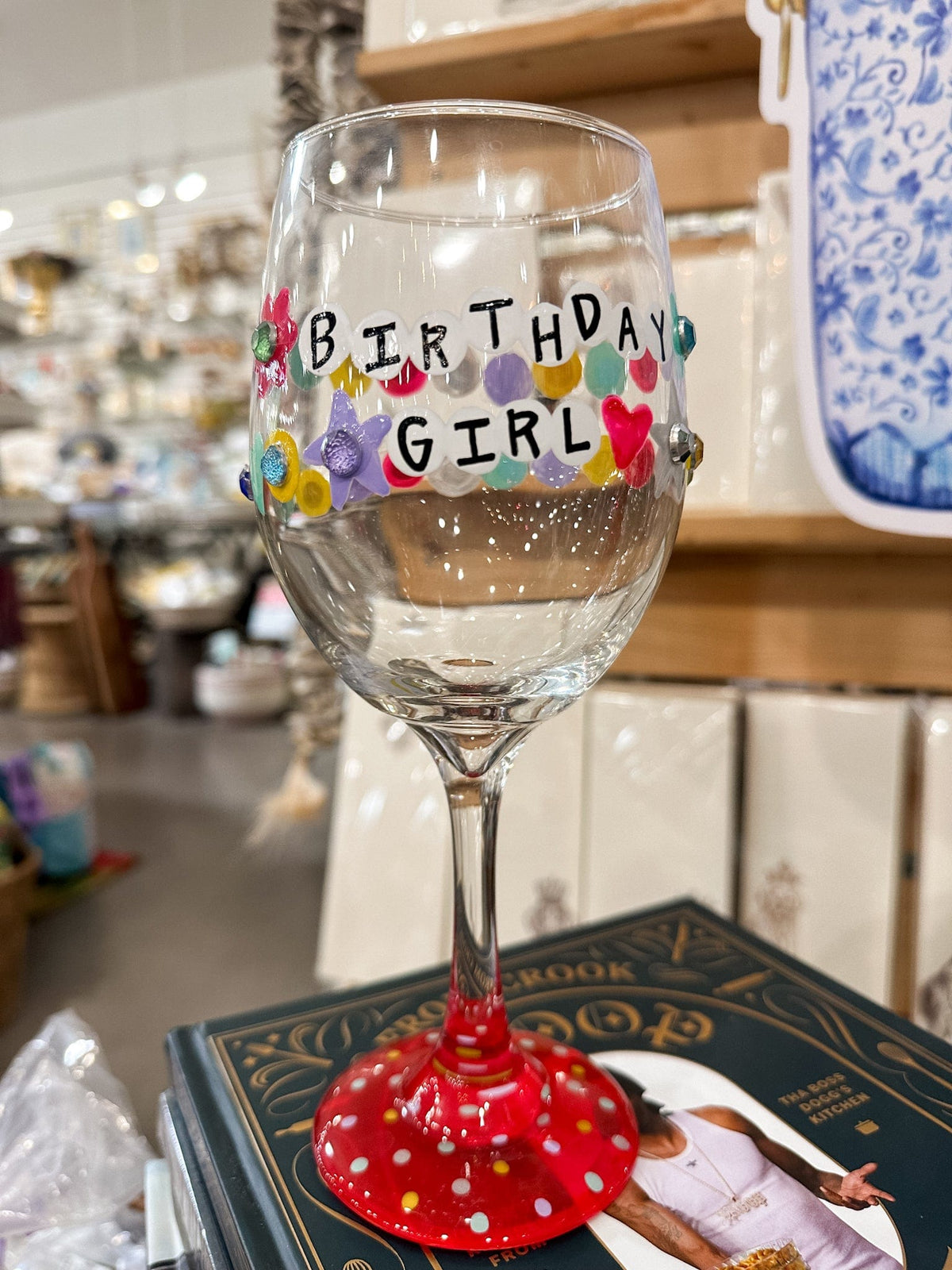 Katie Heaton Designs TS Birthday Girl Wine Glass - Little Miss Muffin Children & Home