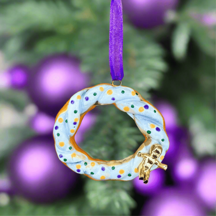 Katie Baldwin Originals Katie Baldwin Originals Iced King Cake Ornament - Little Miss Muffin Children & Home