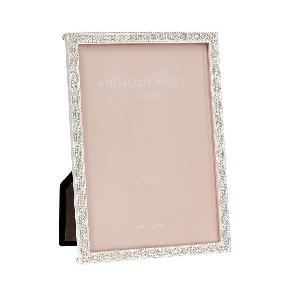 Addison Ross Ltd Silver Rosemary Diamante Frame 5x7 - Little Miss Muffin Children & Home