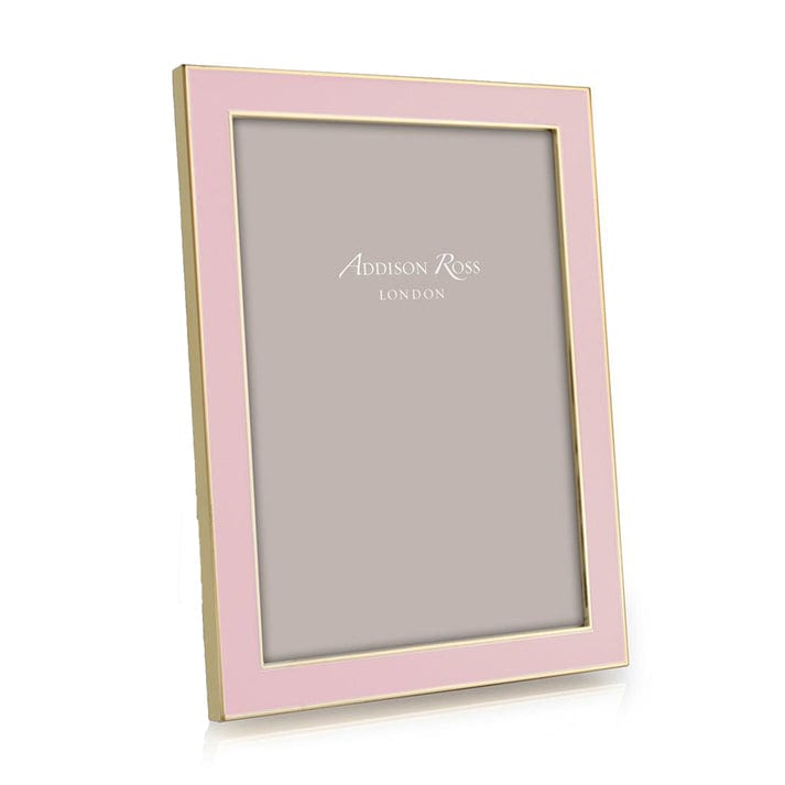 Addison Ross Ltd Gold Trim Pastel Pink Enamel Picture Frame 5x7 - Little Miss Muffin Children & Home