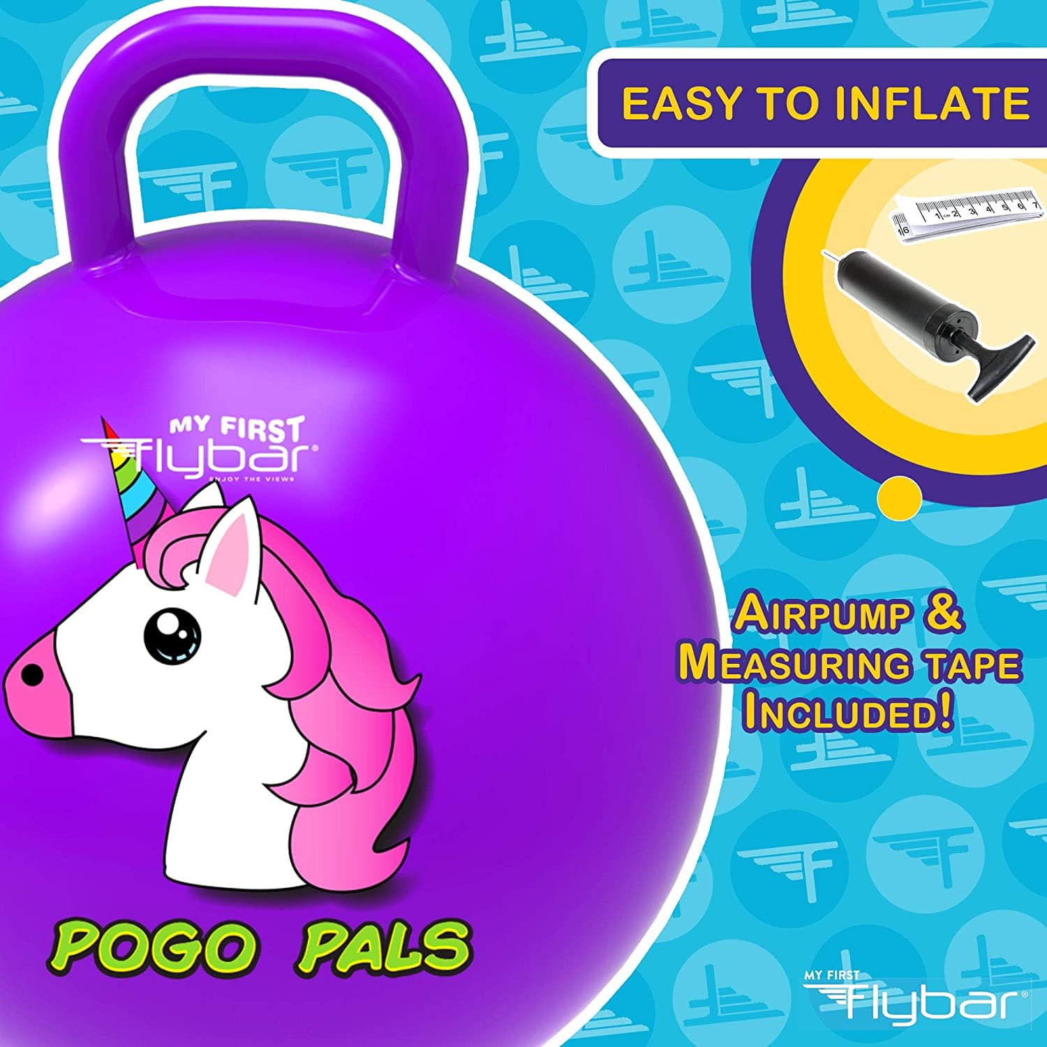 Flybar Inc Flybar Inc Pogo Pals Unicorn Bouncy Hopper Ball - Little Miss Muffin Children & Home
