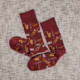 Bonfolk Jazz Maroon Socks