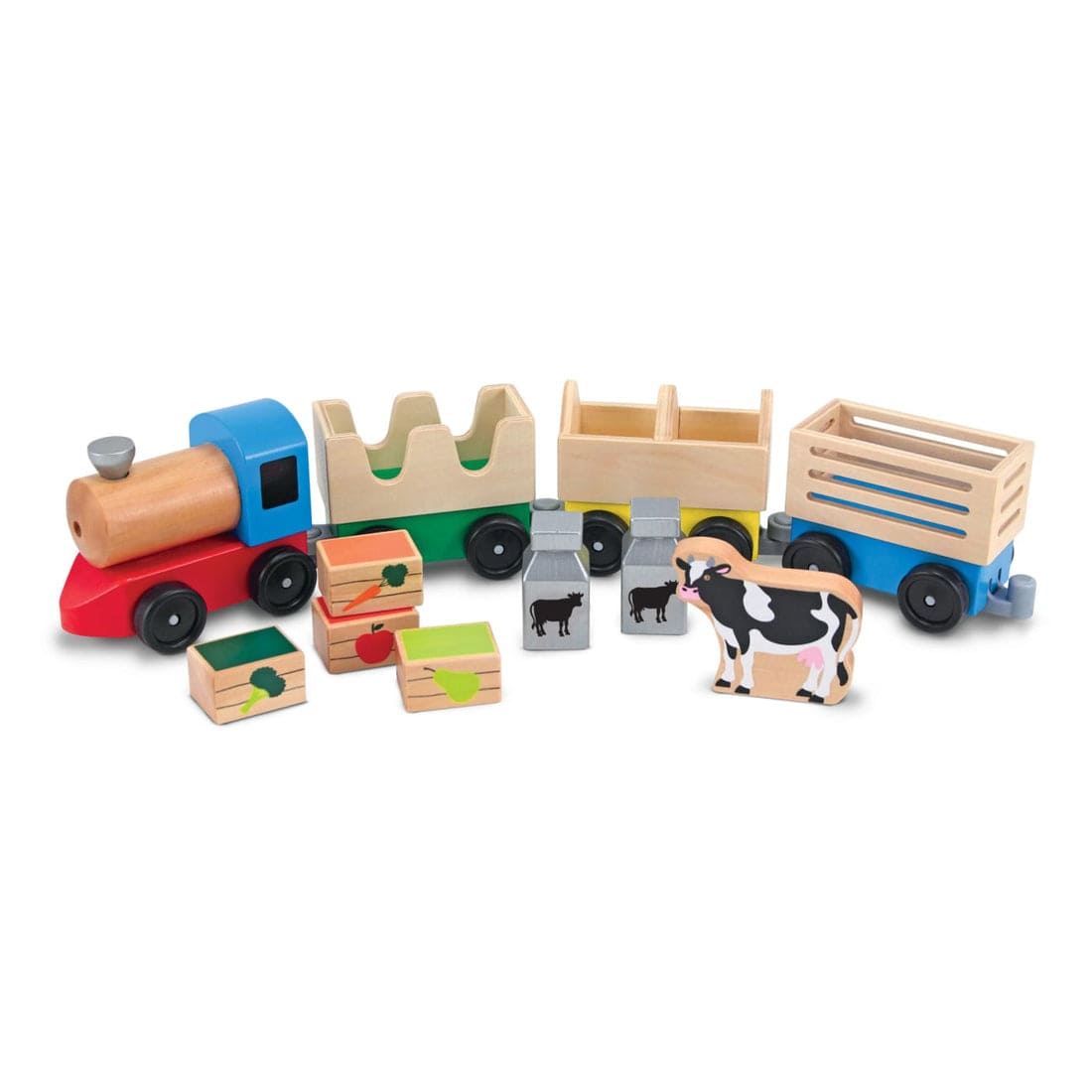 Melissa & Doug Melissa & Doug Wooden Farm Train Toy Set - Little Miss Muffin Children & Home