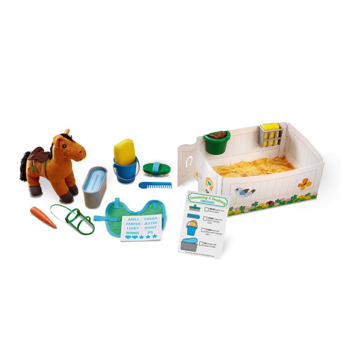 Melissa & Doug Melissa & Doug Feed & Groom Horse Care Play Set - Little Miss Muffin Children & Home