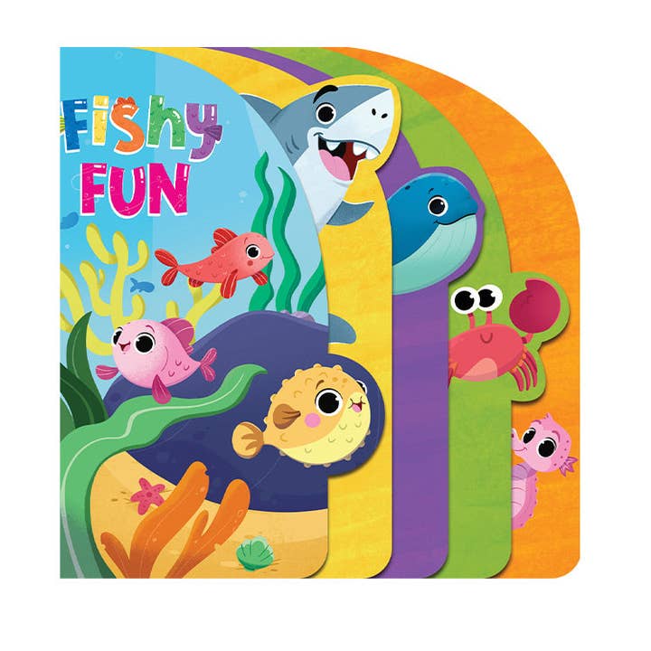 Fishy Fun Children's Board Book with Shaped Animal Tabs