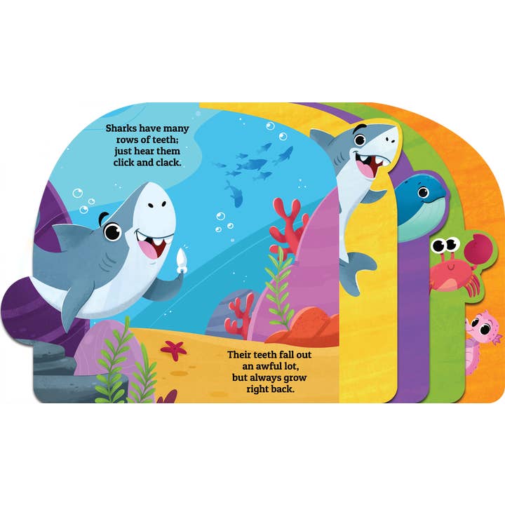Fishy Fun Children's Board Book with Shaped Animal Tabs